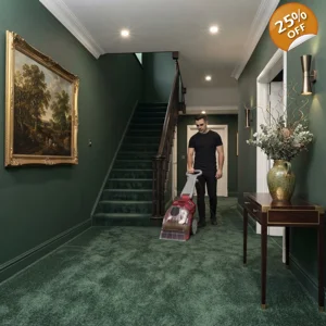 Extra Large Stairs And Hallway Carpet Cleaned