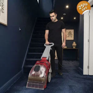 Medium Stairs And Hallway Carpet Cleaned