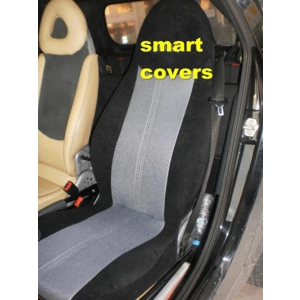 Velour & Synthetic two Custom Car Seat Covers fits on Smart seats
