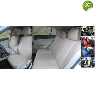 fits Subaru XV Crosstrek Front & Rear Leatherette Car Seat Covers title=