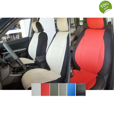 fits Honda Civic two Front Leatherette Car Seat Covers title=