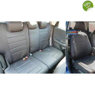 fits Honda Fit & Jazz Diamond Car Seat Covers for Front & Rear seats title=