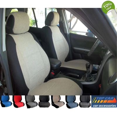 fits Mitsubishi RVR ASX Two Front Velour Car Seat Covers title=