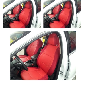 Front and Rear Leatherette & Synthetic Custom Fit Car Seat Covers