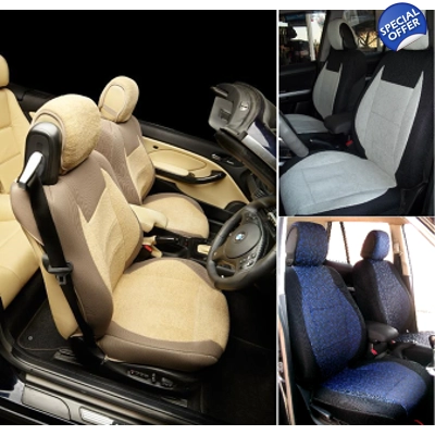 fits BMW 6 Coupe & Convertible Two Front Cotton Car Seat Covers title=