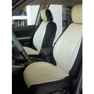 Two Front Leatherette & Synthetic Custom Fit Car Seat Covers