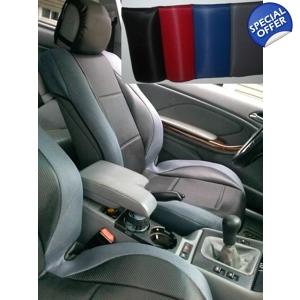 Two Front L.Carbon Fiber & Synthetic Custom Fit Car Seat Covers