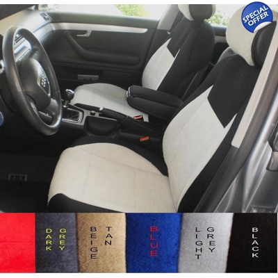 fits Toyota Tacoma Cotton Towel two front car seat covers title=