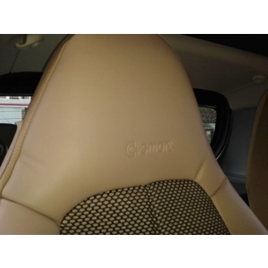 Leatherette & Two Tone Fishnet two Car Seat Covers fits on Smart seats