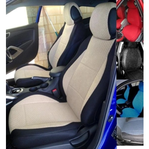 fits Mercedes C-Class Velour two front car seat covers