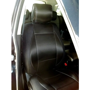 fits Mitsubishi ASX RVR Like Carbon Fiber two Front Car Seat Covers