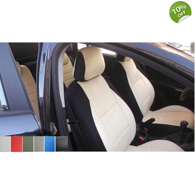 fits VW Golf & Jetta Front & Rear Leatherette Car Seat Covers title=