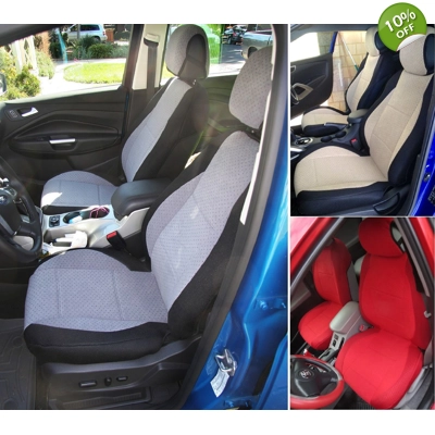 fits VW Passat VW & CC Velour two front custom car seat covers title=