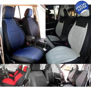 Two Front Cotton & Synthetic Custom Car Seat Covers