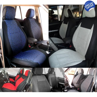 fits Subaru XV Crosstrek Two Front Cotton Car Seat Covers title=