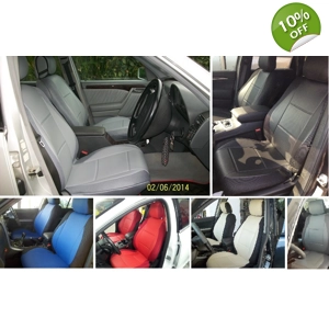 fits Mercedes E-Class leatherette custom two front car seat covers