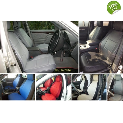 fits Mercedes E-Class leatherette custom two front car seat covers title=