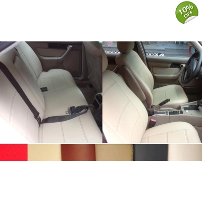 Leatherette Full Covered with Synthetic Rear Surface Car Seat Covers title=