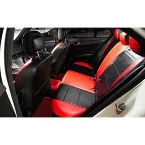 fits Mercedes C-Class front & rear Custom Leatherette Seat Covers