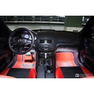 fits Mercedes C-Class front & rear Custom Leatherette Seat Covers