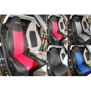 Custom Synthetic Two Car Seat Covers fits Smart Fortwo and Roadster