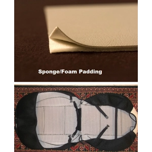 fits on Volvo seats tan leatherette custom two front car seat covers