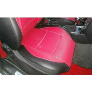 Leatherette and Like Carbon Fiber Two Front Car Seat Covers