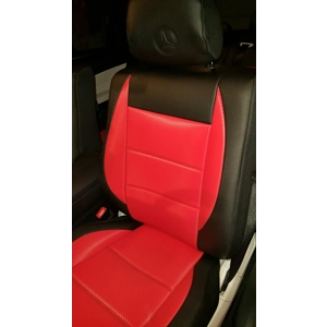 Leatherette and Like Carbon Fiber Two Front Car Seat Covers