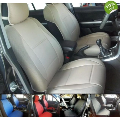 fits Mercedes CLK leatherette custom two front car seat covers title=