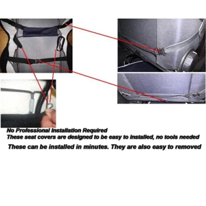 Leatherette Two Custom Car Seat Covers fits on Smart seats