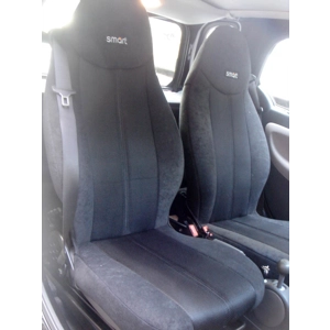 Velour & Synthetic two Custom Car Seat Covers fits on Smart seats