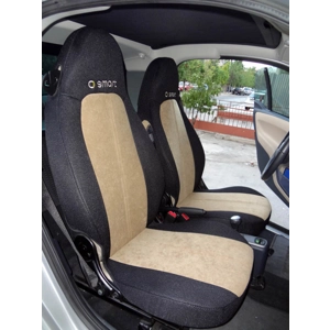 Velour & Synthetic two Custom Car Seat Covers fits on Smart seats