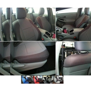 fits Toyota Prius Leatherette Two Front Car Seat Covers