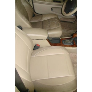 fits on Volvo seats tan leatherette custom two front car seat covers