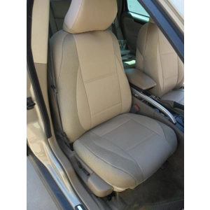 fits on Volvo seats tan leatherette custom two front car seat covers