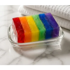 Rainbow vibes artisan soap