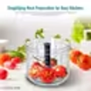 Quick & Easy Square 6 Blade Push Chopper Push N Chop Hand Press Vegetable Chopper with Easy Push and