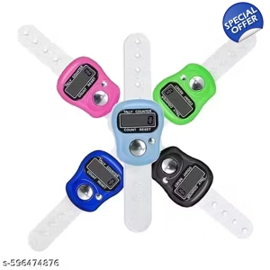 5 Pcs Digital Electronic Mini Finger Ring, Display Counter Clicker, Finger Tally Counter, Handheld