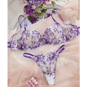 Violet Reverie Lace Set