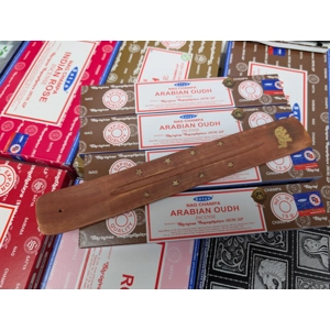 4 Packs of Satya 15g Arabian Oudh Incense plus 1 holder