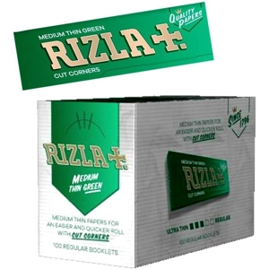 Green Standard Rizla Rolling Papers - 7 packs