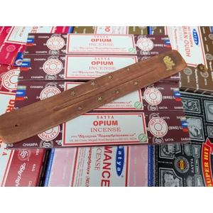 4 Packs of Satya 15g Opium Incense plus 1 holder