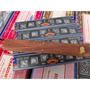 4 Packs of Satya 15g Supahit Incense plus 1 holder