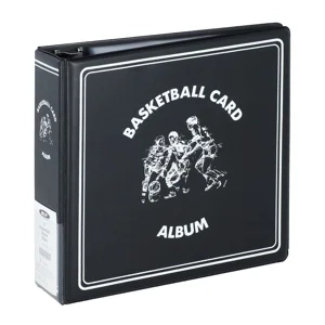 3in. D Ring Album Basketball Black