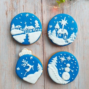 Christmas Silhouette Cookies