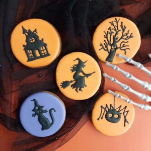 Halloween Silhouette Cookies