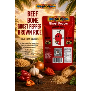 Ghost Pepper Spiced Beef Bone Brown  Rice