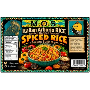 Scotch Bonnet Spiced Chicken Bone Broth Italian Arborio Rice
