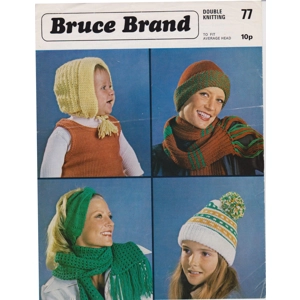 BRUCE77 - WOMAN AND CHILD HATS AND SCARVES - PDF KNITTING PATTERN