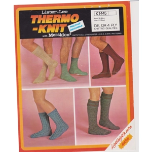 LISTERK1445 - SOCKS IN DK OR 4 PLY - PDF KNITTING PATTERN